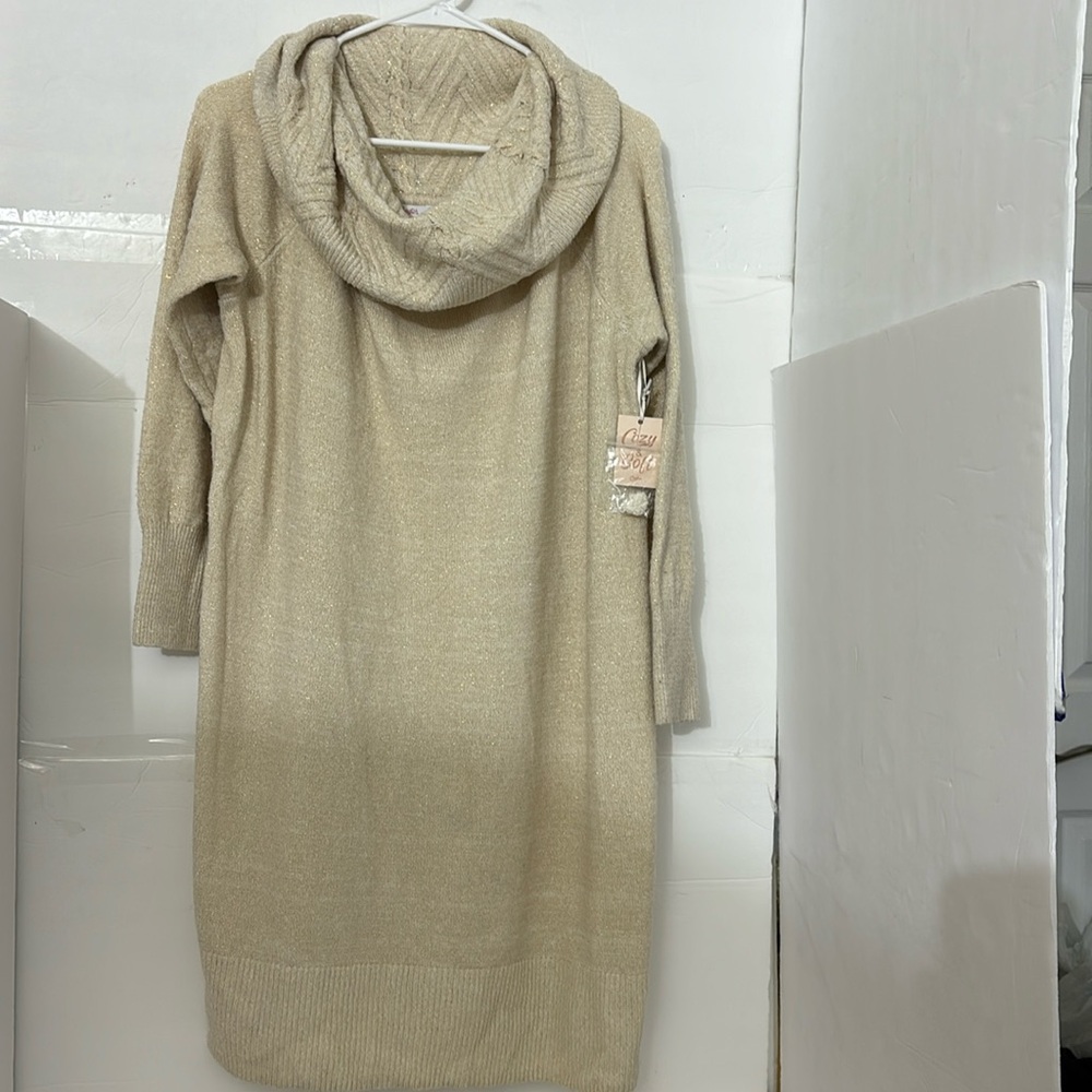 Candie’s women’s sweaters dress color tan